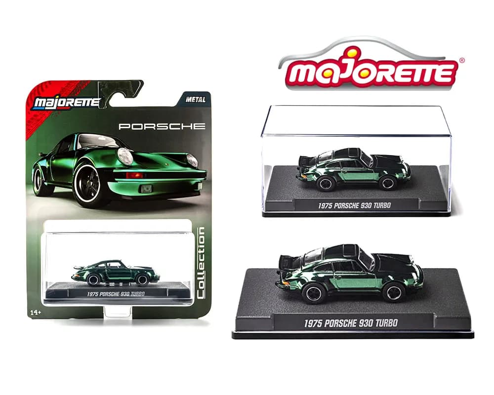 1975 Porche 930 Turbo Green - Majorette 1/64 Scale Diecast Model