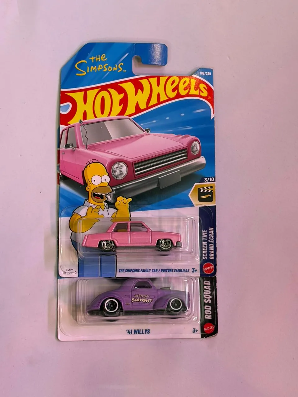 Simpson set 3 - Hot Wheels 1/64 Scale Diecast Model
