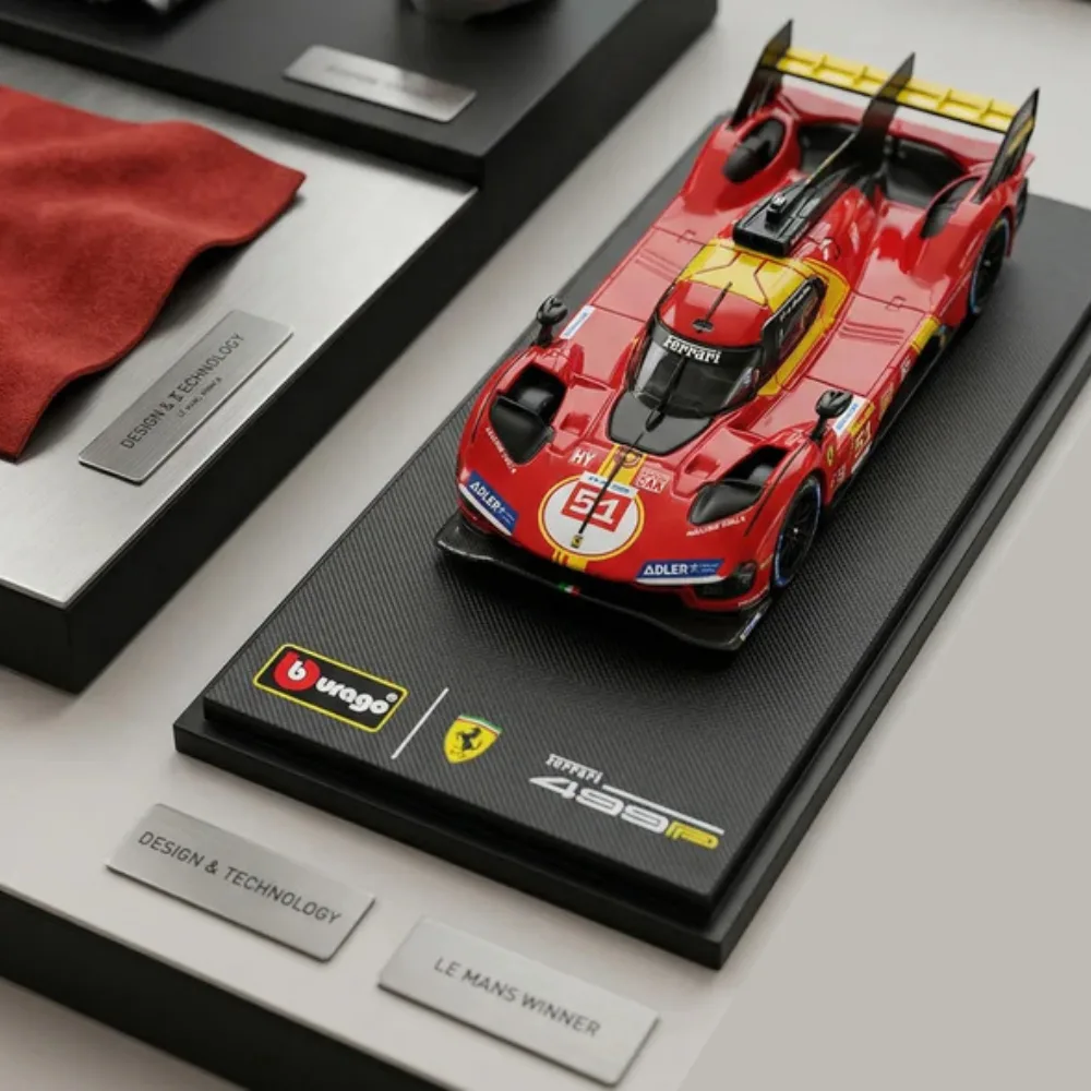 Bburago Racing #51 Ferrari 499P 24h LeMans Winner - Bburago 1/64 Scale Diecast Model