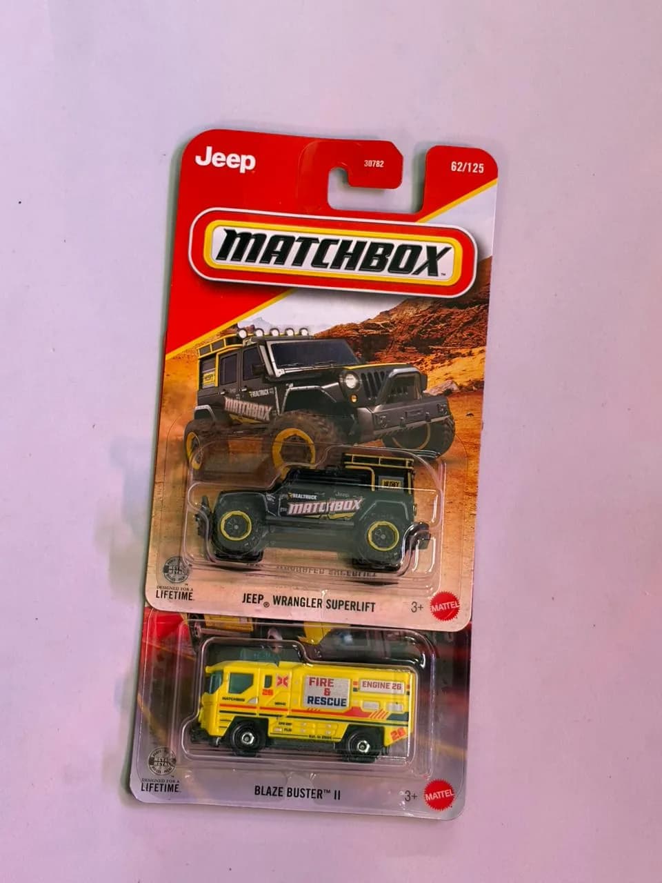 JEEP WRANGLER SUPERLIFT set 1 - Matchbox 1/64 Scale Diecast Model
