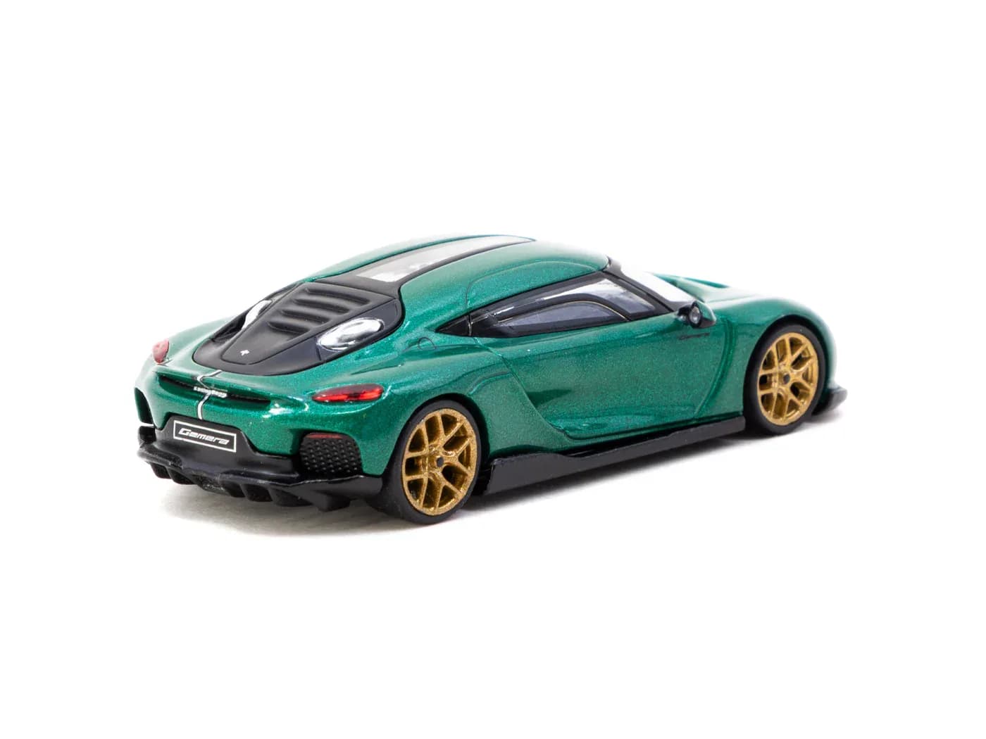 Koenigsegg Gemera Green - Tarmac Works GLOBAL64 - Tarmac Works diecast model view 3