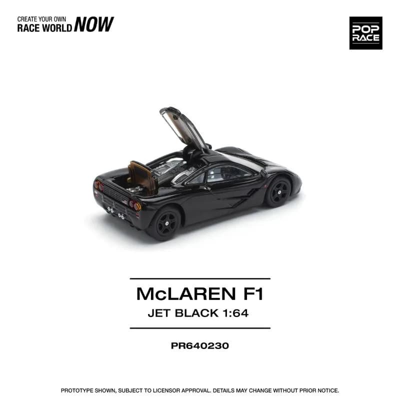 POP RACE McLAREN F1  JET BLACK - Pop Race diecast model view 2