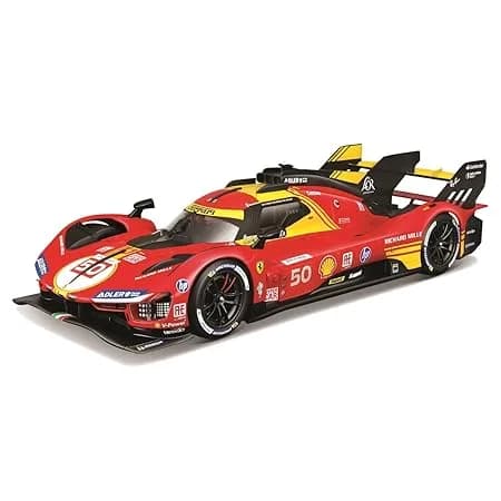 Bburago Racing Scale #50 Ferrari 499P 2024 24h LeMans Winner - Bburago diecast model view 2