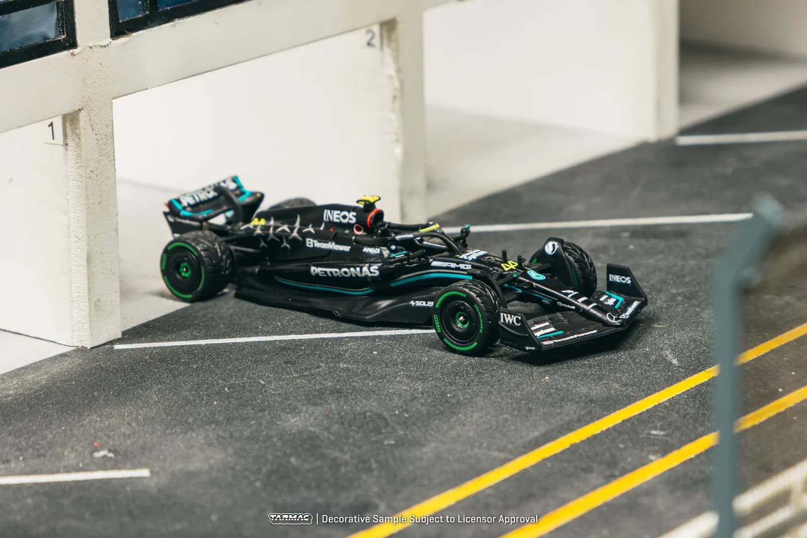 Mercedes-AMG F1 W14 E Performance Monaco Grand Prix 2023 Lewis Hamilton - Tarmac Works X iXO Models GLOBAL64 - Tarmac Works 1/64 Scale Diecast Model