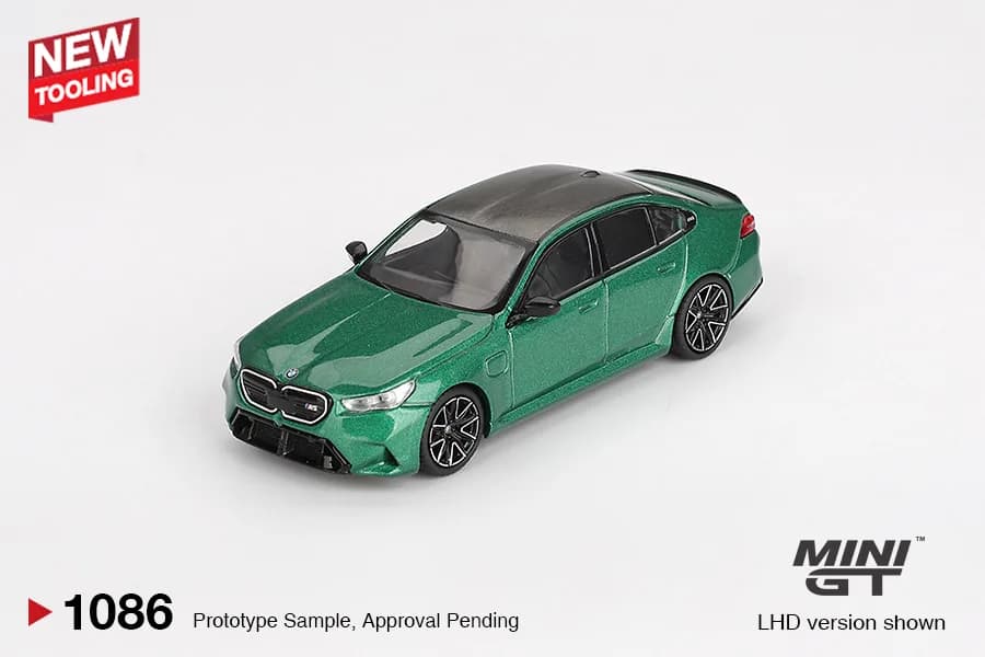 BMW M5 Isle of Man Green Metallic - Mini GT 1/64 Scale Diecast Model