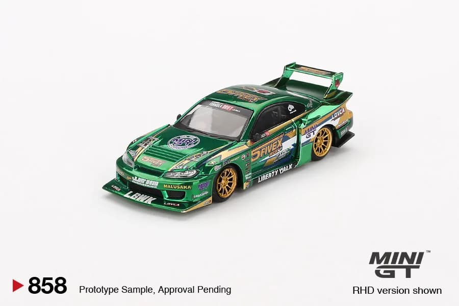 Nissan LB-Super Silhouette S15 SILVIA LBWK 2024 Fausto Racing - Mini GT 1/64 Scale Diecast Model
