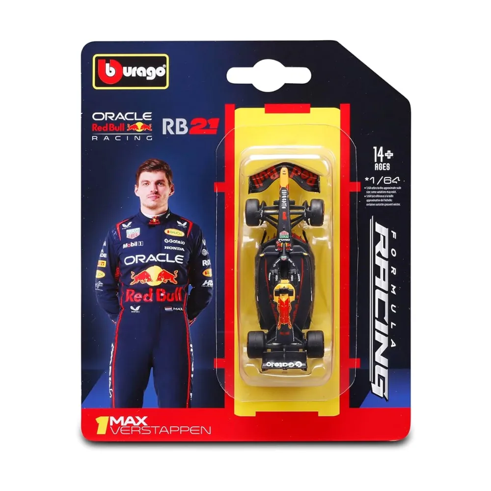 Bburago Formula Racing Oracle Red Bull Racing RB21  Max Verstappen #1  - Bburago diecast model view 2