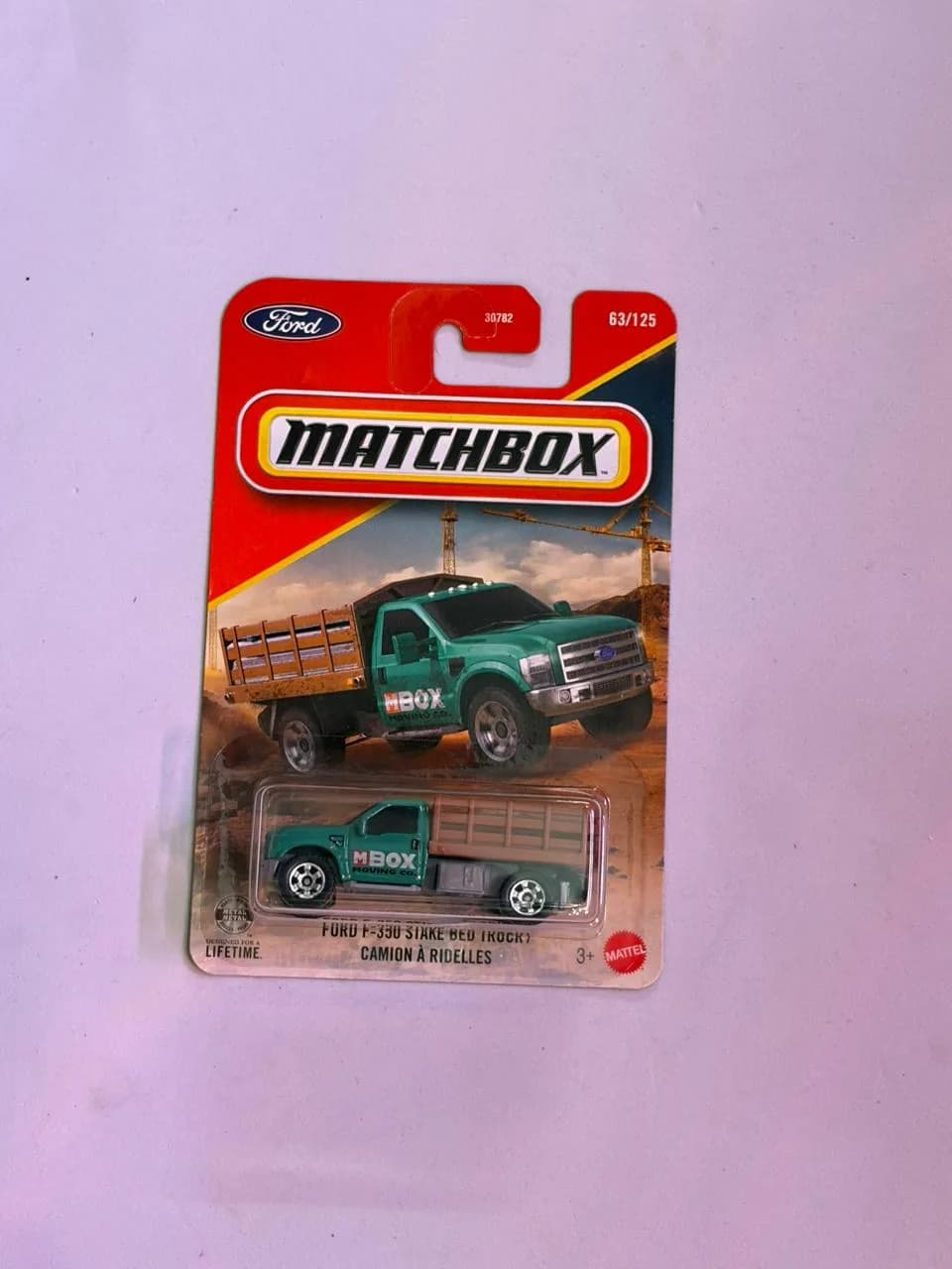 FORD F350 STAKE BED CAMION À RIDELLES - Matchbox 1/64 Scale Diecast Model
