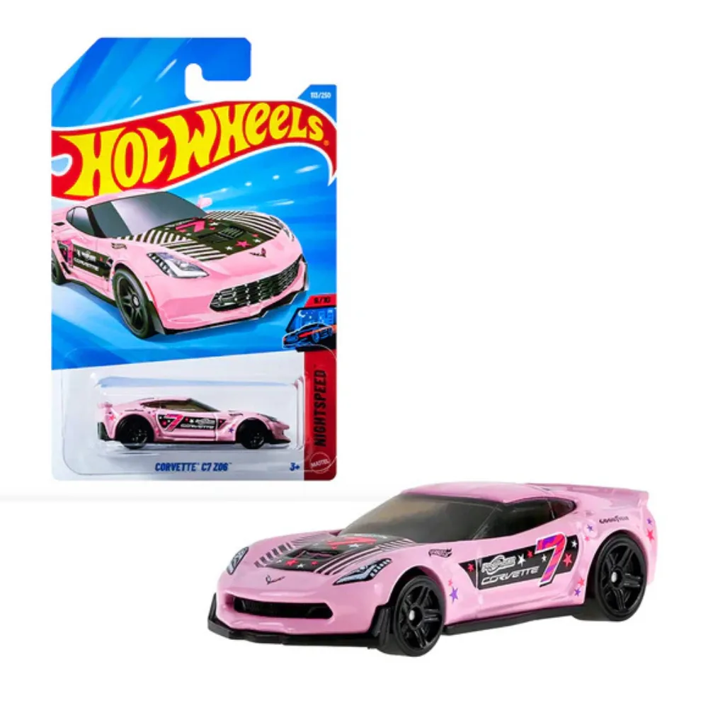 Corvette C7 Z06 (Pink) - Hot Wheels 1/64 Scale Diecast Model