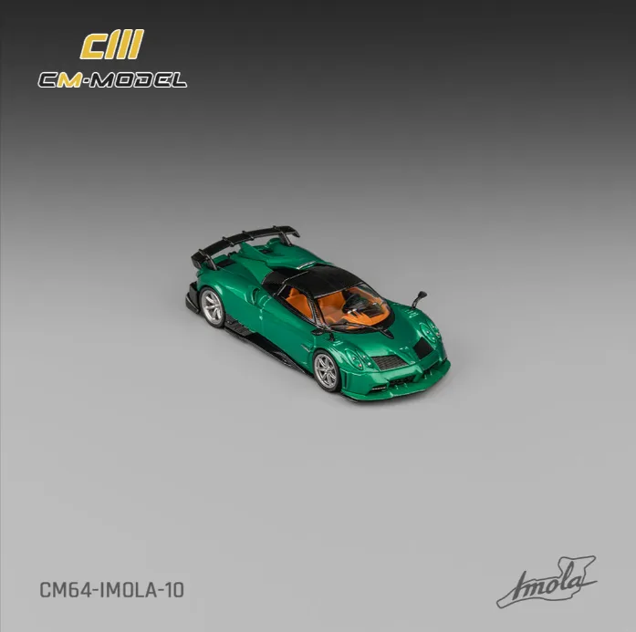  CM Model Pagani Imola Metallic Emerald Green - CM Model diecast model view 3