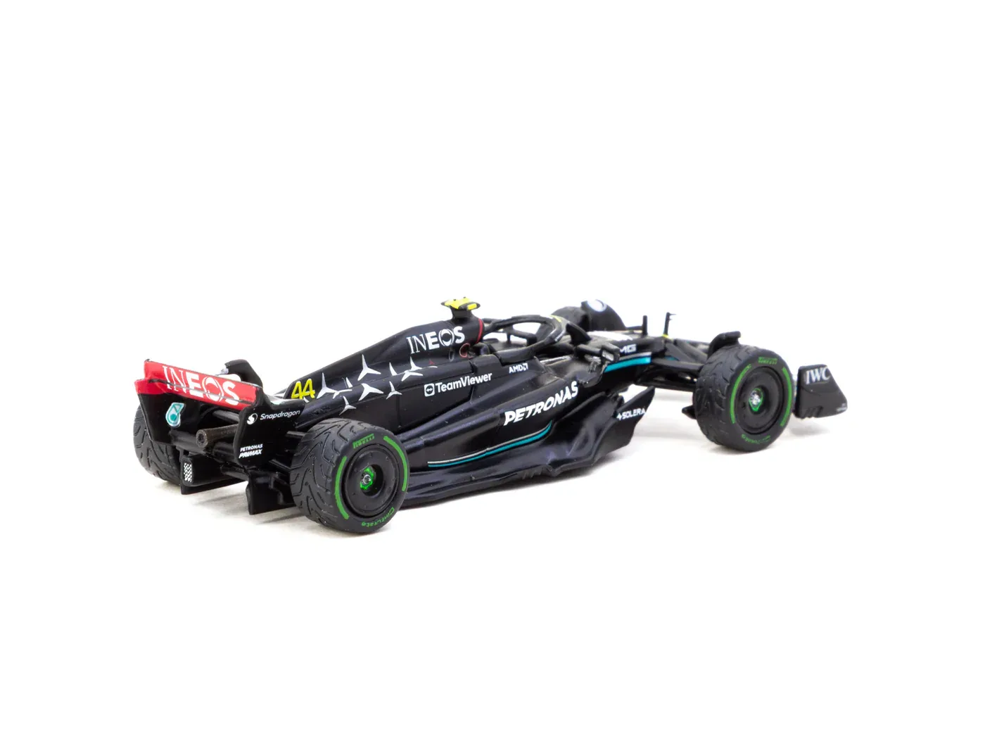 Mercedes-AMG F1 W14 E Performance Monaco Grand Prix 2023 Lewis Hamilton - Tarmac Works X iXO Models GLOBAL64 - Tarmac Works diecast model view 3