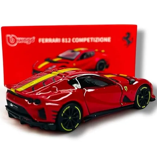 Bburago Ferrari 812 Competizione red  - Bburago diecast model view 2