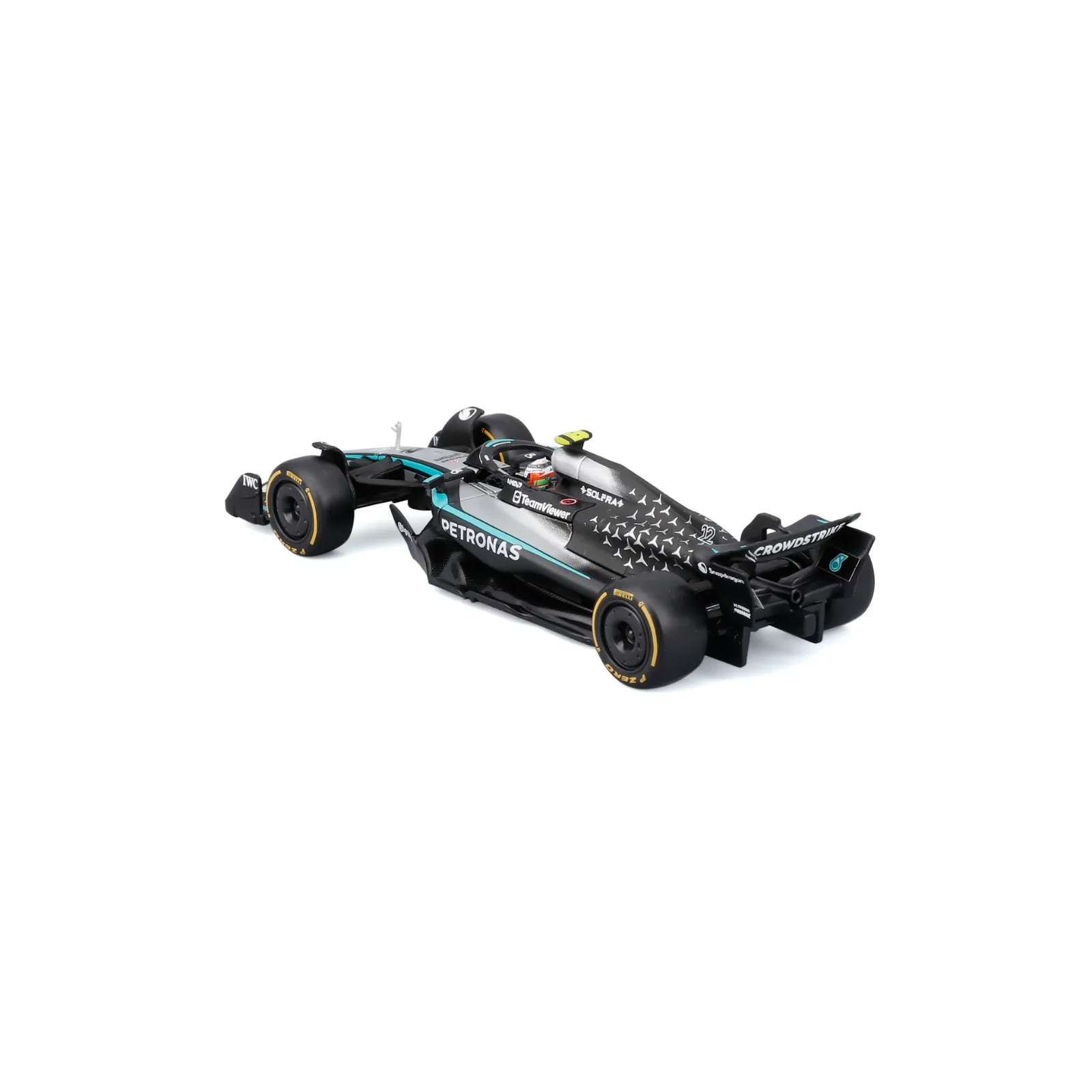 Bburago Formula Racing Mercedes-AMG W16 F1 2025 #12 Kimi Antonelli - Bburago diecast model view 3