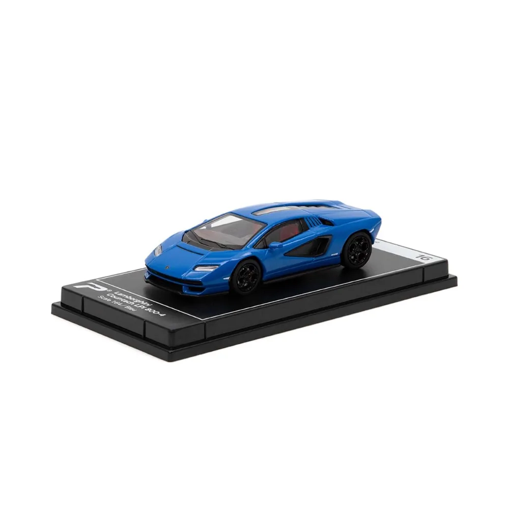Lamborghini Countach LPI 800-4 blue  - Poster Cars diecast model view 2
