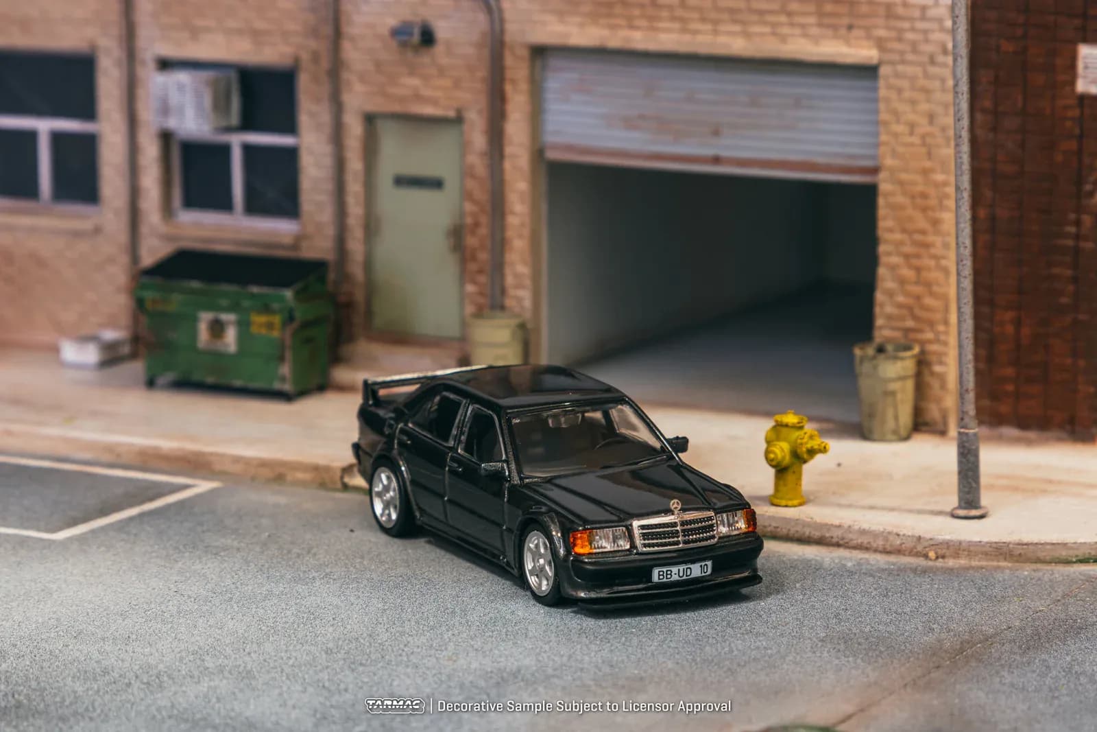 Mercedes-Benz 190 E 2.5-16 EVO 1 Blue-Black Metallic - Tarmac Works GLOBAL64 - Tarmac Works 1/64 Scale Diecast Model