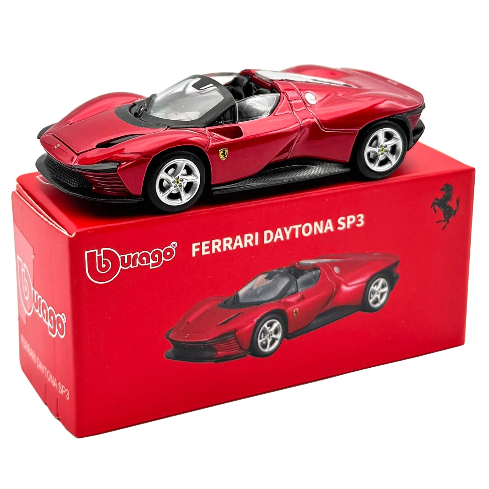  Bburago Ferrari Daytona SP3 Red - Bburago 1/64 Scale Diecast Model