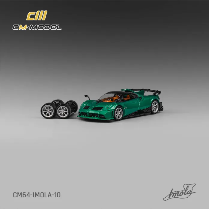  CM Model Pagani Imola Metallic Emerald Green - CM Model 1/64 Scale Diecast Model