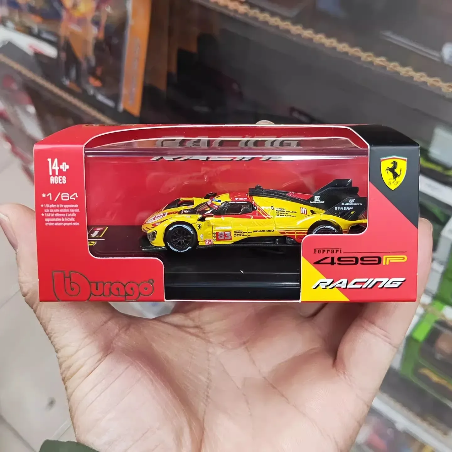 Bburago Racing #83 Ferrari 499P 24h LeMans  - Bburago diecast model view 2
