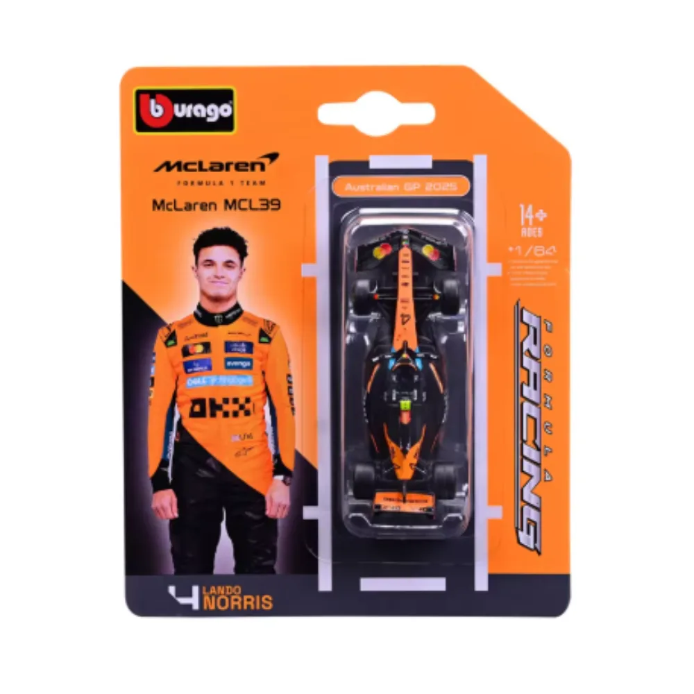 Bburago Formula Racing MCLAREN MCL39 2025 Lando Norris -Australia GP  - Bburago diecast model view 2