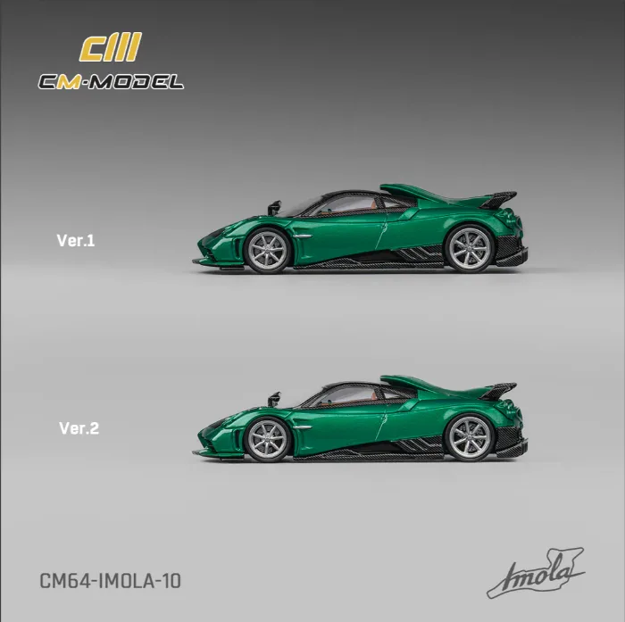  CM Model Pagani Imola Metallic Emerald Green - CM Model diecast model view 4