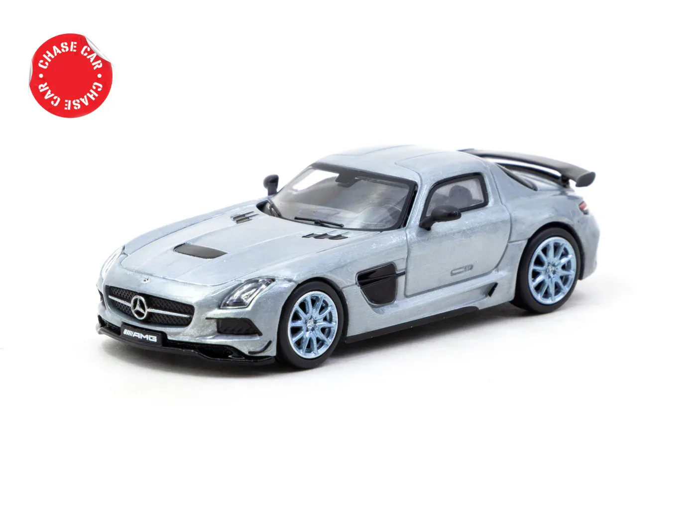 Mercedes-Benz SLS AMG Coupé Black Series Matte Blue - Tarmac Works GLOBAL64 - Tarmac Works diecast model view 4