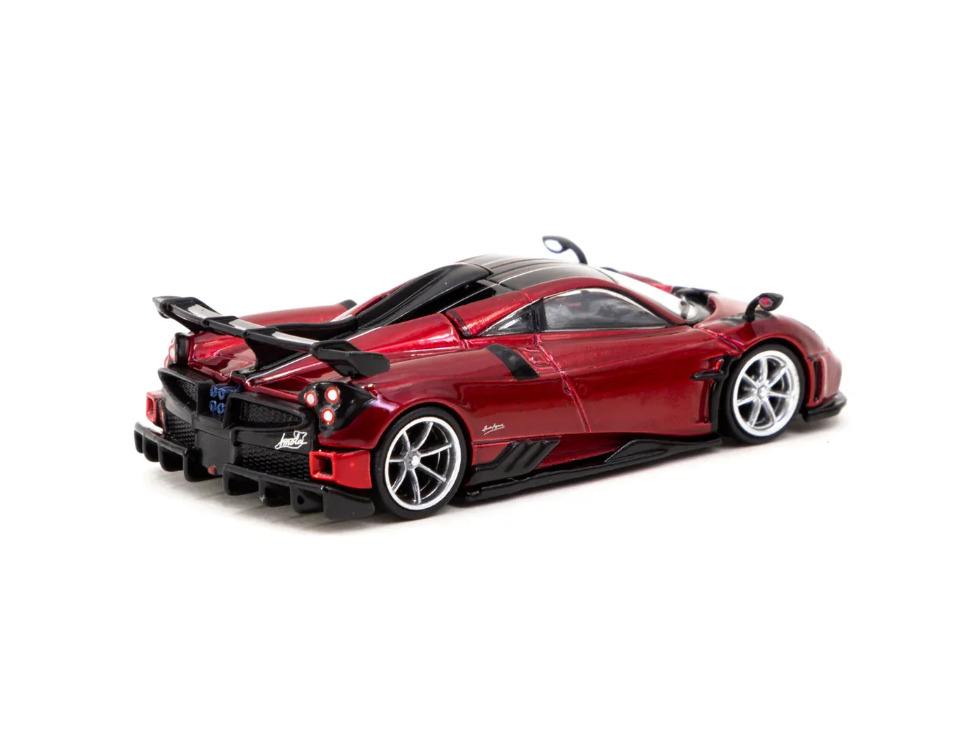 Pagani Imola Rosso Dubai - Tarmac Works GLOBAL64 - Tarmac Works diecast model view 2
