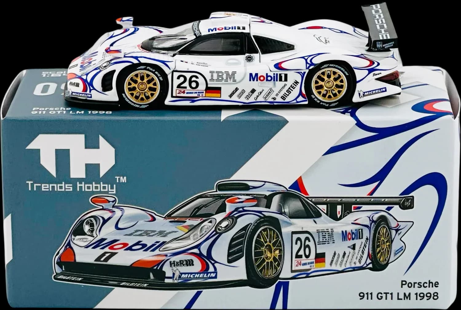 Trends Hobby Porsche 911 GT1 LM 1998 - Trends Hobby diecast model view 3