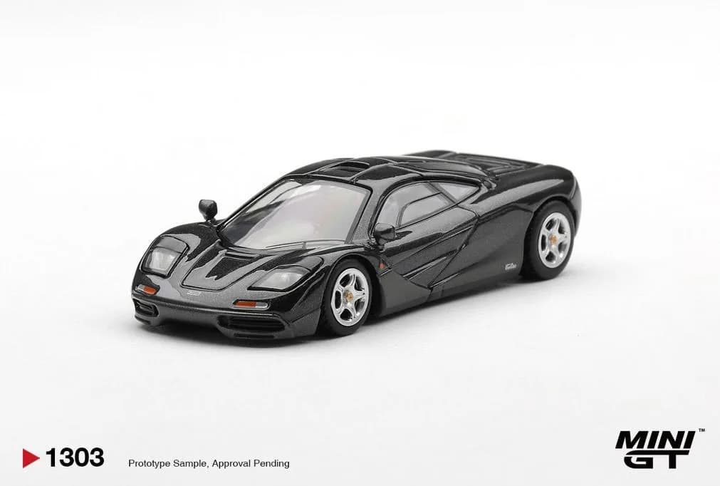 McLaren F1 blue black Metallic - Mini GT 1/64 Scale Diecast Model
